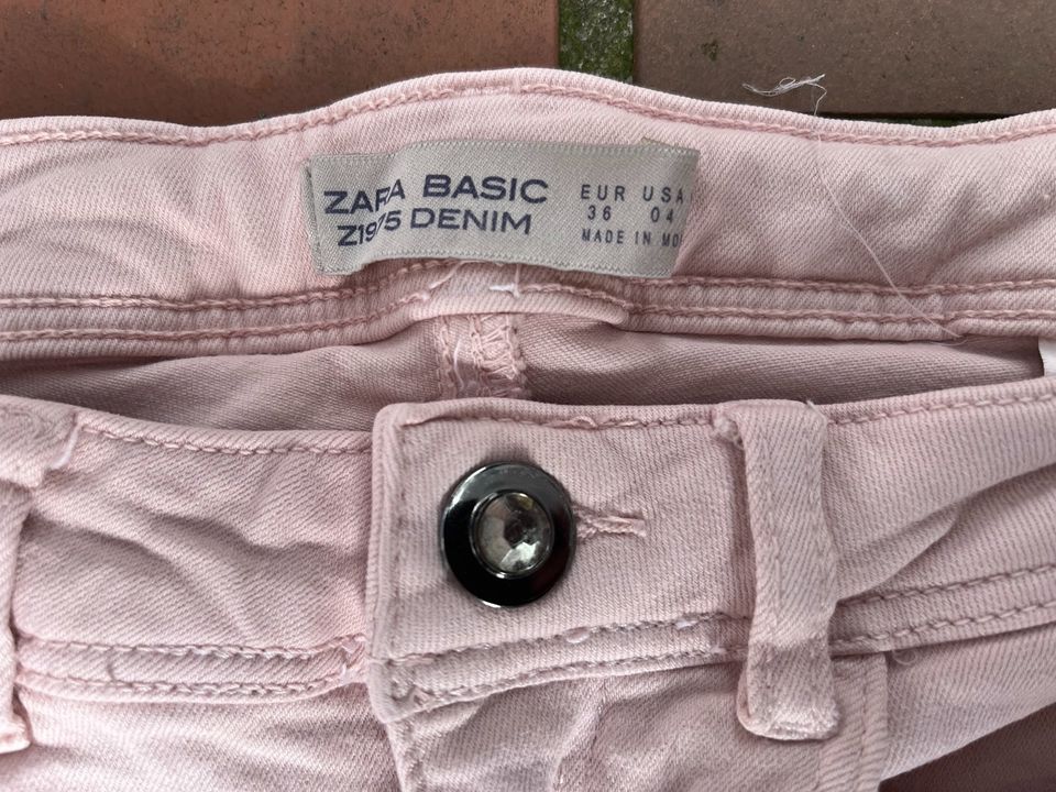Zara Basic denim rosa Jeans Gr.36 in Mühltal 