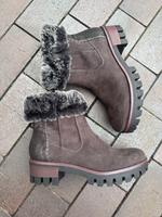 Tamaris Boots mit Kunstfell, schwarz/braun  Größe 39, neu Bremen - Vegesack Vorschau