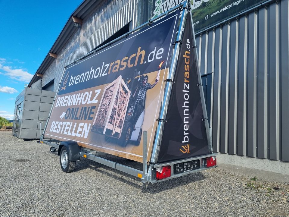 ⭐️AKTION⭐️ Werbeanhänger Gr.: XXL , INKLUSIVE Bannerset mit Druck und Befestigung❗️Neues Modell ❗️ in Stemwede