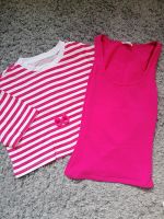 Party Outfit T-Shirt Shirt pink Ohrringe 80er 90er Party Sachsen-Anhalt - Halle Vorschau