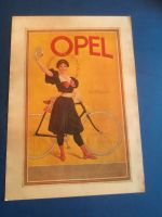 Altes Werbeplakat für „Opel Fahrräder“ Thüringen - Erfurt Vorschau