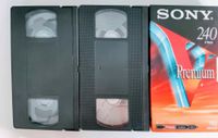 3 gebrauchte VHS Kassetten, bekannte Marken, E240, Porto inklusiv Dresden - Dresdner Heide Vorschau