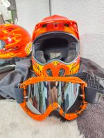 Motorradhelm, Motocross-Helm, Offroadhelm mit Brille, neuwertig Rheinland-Pfalz - Reichenbach-Steegen Vorschau