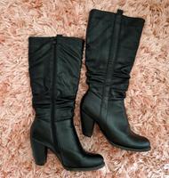 schwarze Damen Stiefel Gr. 39 inkl. Karton Sachsen - Heidenau Vorschau