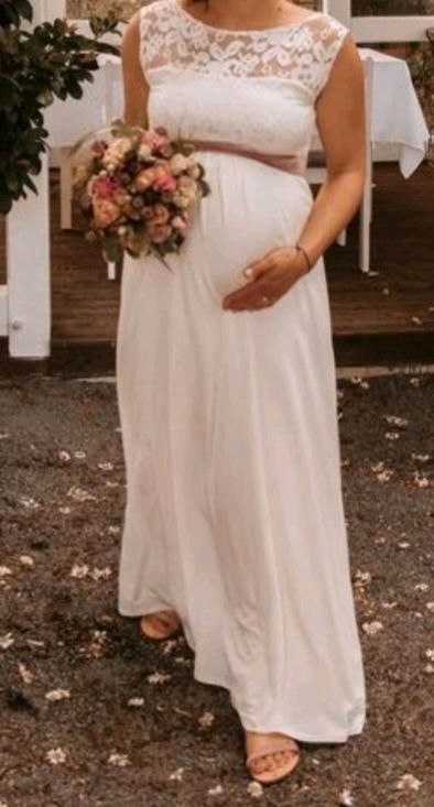 Schwangerschafts Brautkleid Tiffany Rose Gr 2 in Zülpich