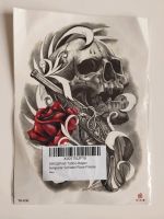 Tattoo Bogen Schädel Rose Pistole Hautbild von Erospa NEU Bayern - Augsburg Vorschau