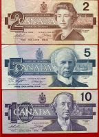 Kanada Canada 2/5/10 Dollar Banknoten 1986/1989 Lübeck - St. Lorenz Nord Vorschau