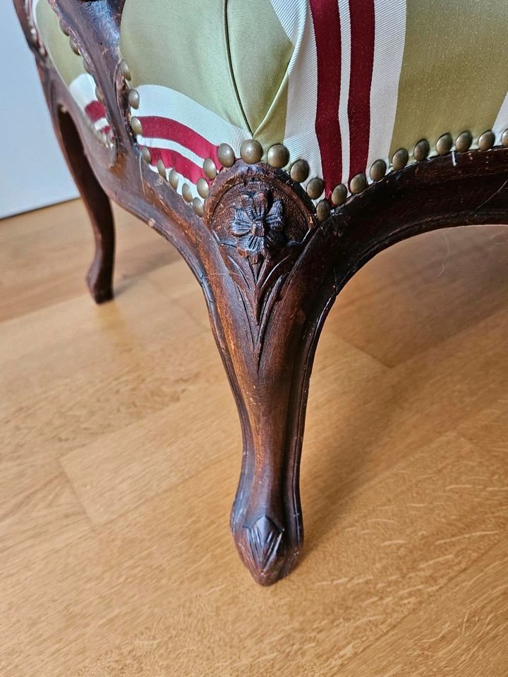2 x Sessel Antik Holz Polster Louis XV in Heilbronn