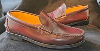 Loafer Leder rotbraun Herren Gr. 41 Hessen - Melsungen Vorschau
