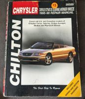 Chrysler Stratus / Sebring Cabrio Reparaturanleitung Chilton Brandenburg - Schönfließ b Oranienburg Vorschau