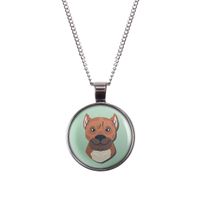 Mylery Halskette mit Motiv Hund Pitbull silber oder bronze 28mm S Hessen - Trendelburg Vorschau