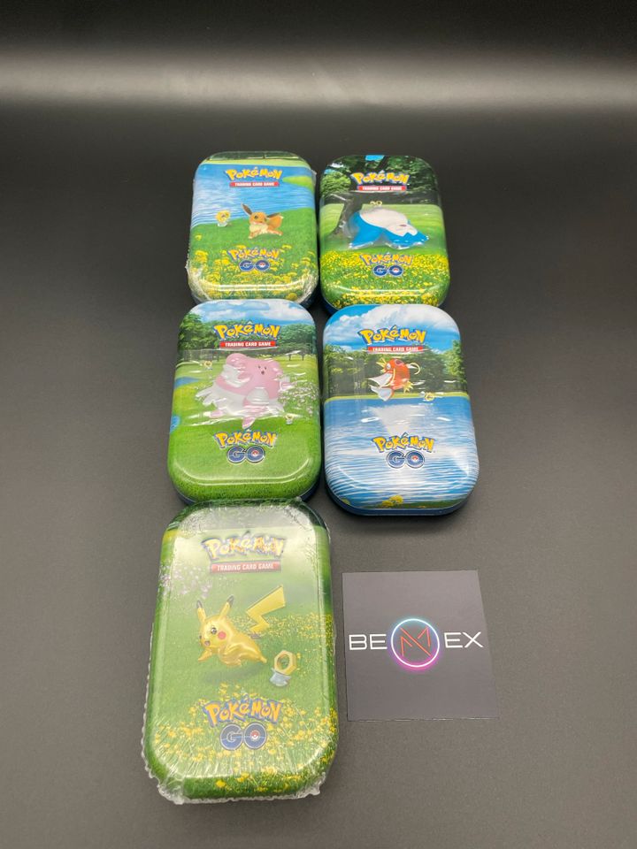 Pokémon Pokemon Go Mini Tins Pikachu Evoli Relaxo Booster Neu OVP in Osnabrück