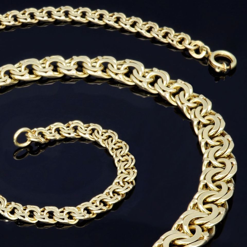 Garibaldi Collier Goldkette Halskette ECHT GOLD 585 14K 46cm 4,5-9mm DICK MASSIV GOLD Goldschmuck NEU Schmuck Viele Angebote im Shop sensburg-aurum in Berlin