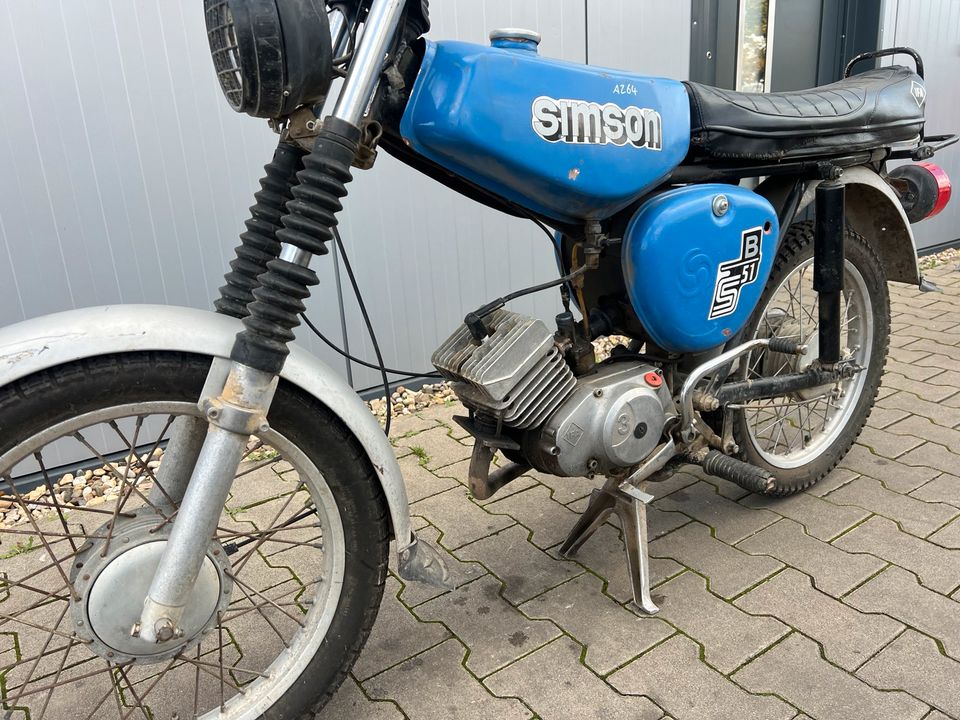 Simson S51 S51N 1981 3-Gang Moped Mofa Roller A264 in Osterweddingen