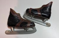 Alte Schlittschuhe DDR Gr. 32 Retro Vintage schwarz braun Deko Sachsen - Weinböhla Vorschau