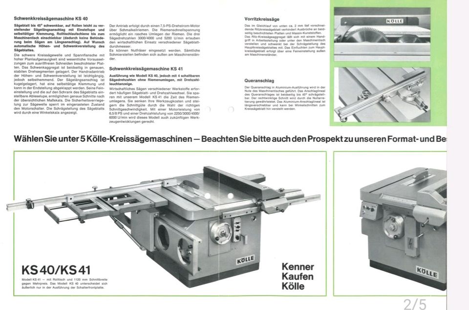 Kreissäge Kölle, Formatkreissäge, Tischkreissäge, Säge, Werkstatt in Fleischwangen