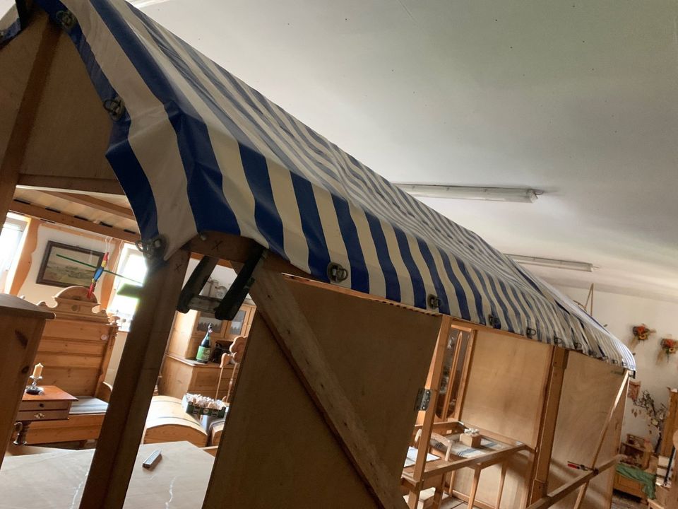 Marktstand Verkaufsstand Holz mit Plane in Kirchenlamitz