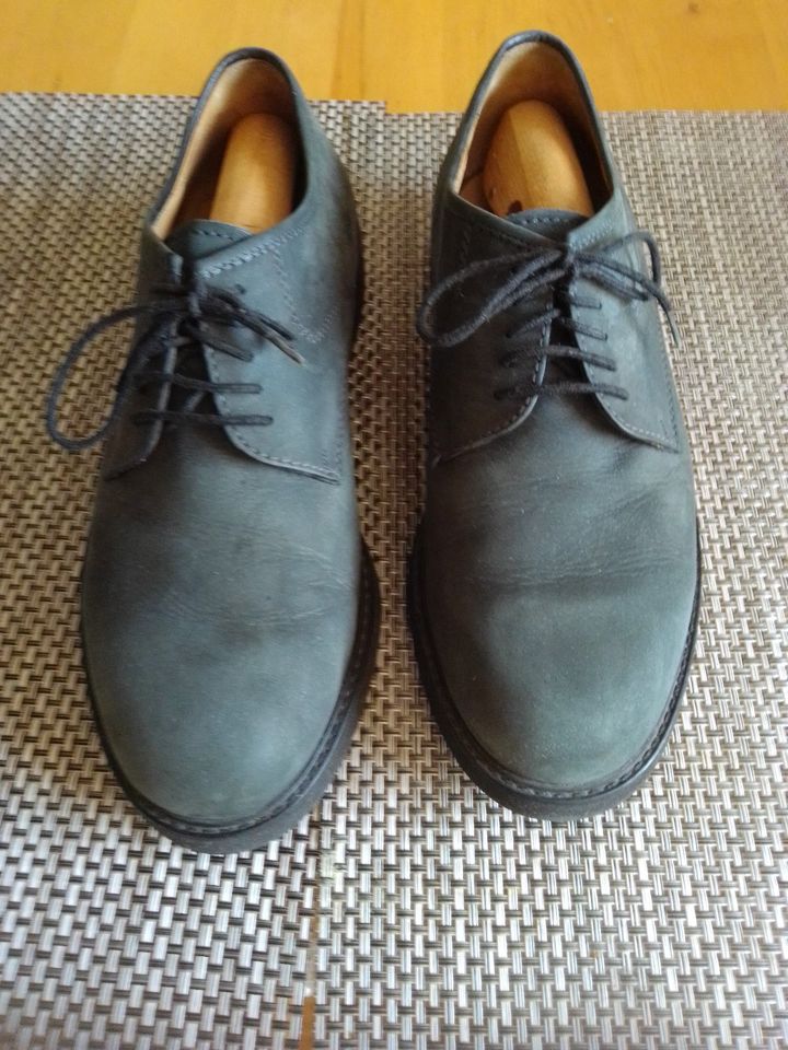 Herrenschuhe Nubuk blau Gr. 41  7 1/2 Business Comfort Leder in Dortmund