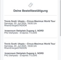 Travis Scott Utopia Circus Maximus World Tour KÖLN 2x STEHPLÄTZE Bonn - Beuel Vorschau