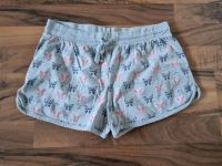 Sweatshorts Shorts kurze Hose Gr. M grau rosa Schmetterlinge Düsseldorf - Hassels Vorschau