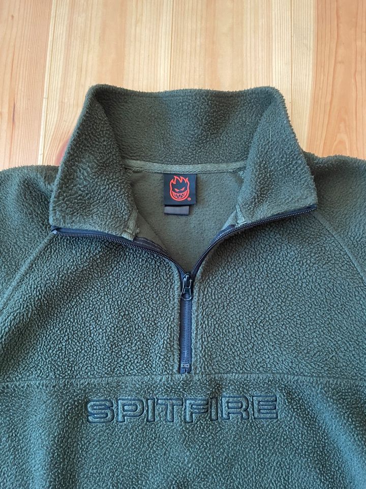 Spitfire Wheels Fleece Pullover Jacke M/L oliv thrasher carhartt in Ravensburg