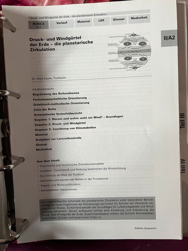 Raabits Ordner Geographie Teil 2 in Heilbad Heiligenstadt