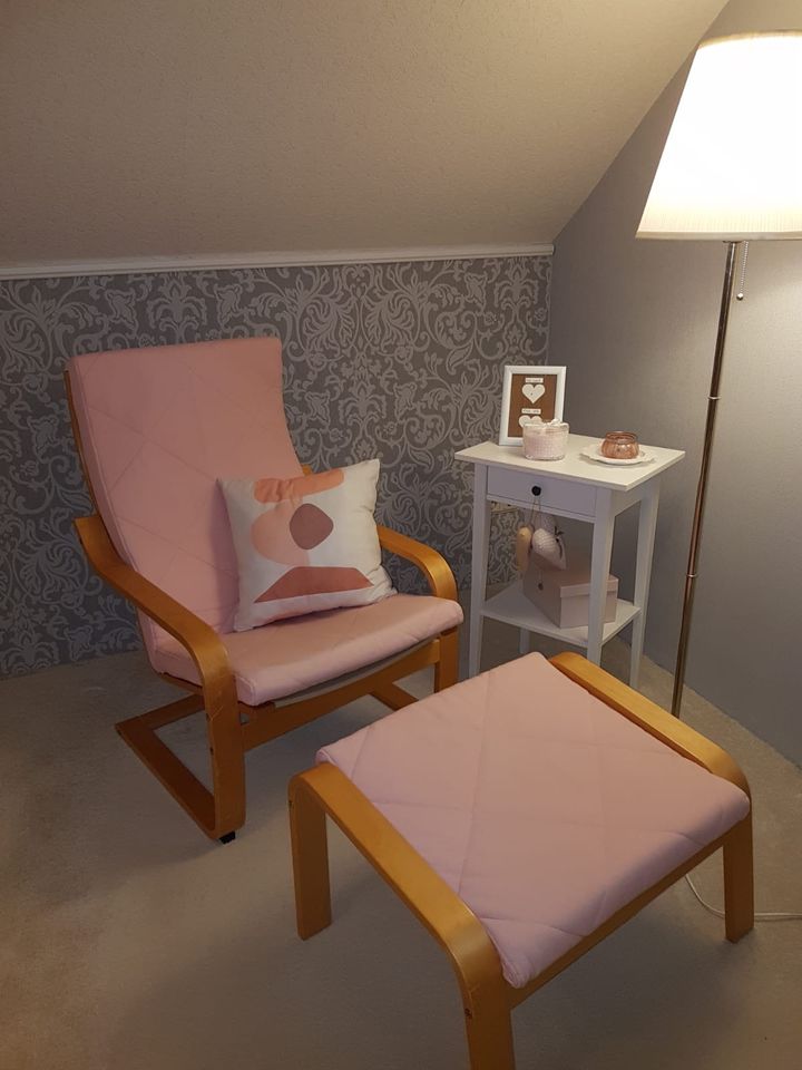 Ikea Poäng Sessel ( Rosa & Maigrün) in Genthin