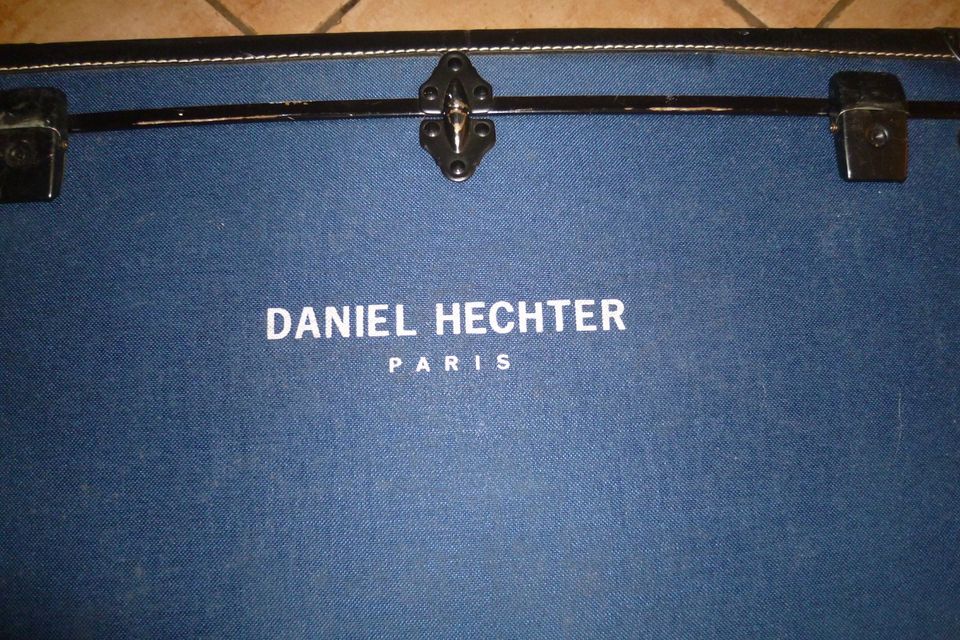 Daniel Hechter Paris Aluminium Koffer blau/schwarz 62x21x50 in Denzlingen