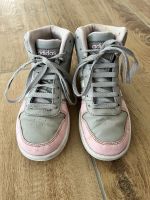 ADIDAS 35 Schuh hellgrau rosa getragen Sneaker hoch Baden-Württemberg - Neuler Vorschau