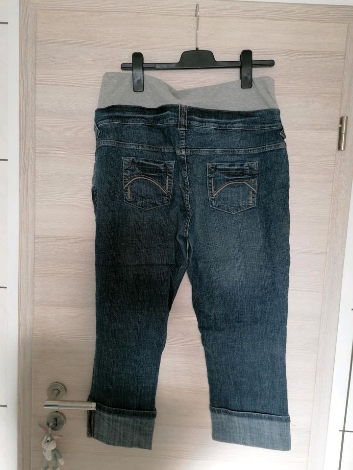 Kurze Schwangerschaftshose Jeans 44 in Nohfelden