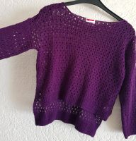 Pullover Strickpullover Netz Gr. 158/164 34/36 Aubergine Vintage Rheinland-Pfalz - Niederroßbach Vorschau