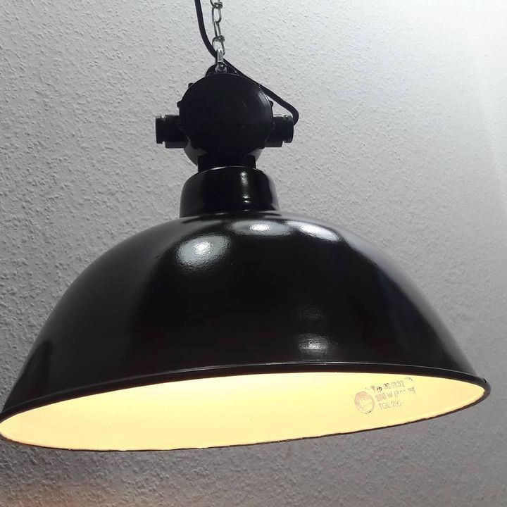 3x Antike Baumlampe Emaille Werkstatt Loft Tiefstrahler DDR Lampe in Dresden