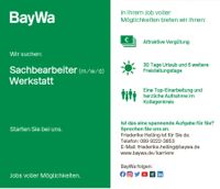 Sachbearbeiter Werkstatt m/w/d Bayern - Bad Tölz Vorschau