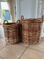 Loberon XXL 2 Korb 70 cm 60 cm Deko Home Garten Rattan Niedersachsen - Drochtersen Vorschau