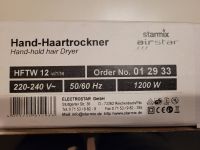 Starmix airstar Hand Haartrockner HFTW 12 1200W Köln - Bickendorf Vorschau