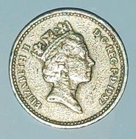 1 Pfund One Pound 1987  Elizabeth II, Fehlprägung - sehr selten!! Rheinland-Pfalz - Bad Kreuznach Vorschau