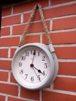 Wanduhr  Uhr mit Juteseil grau Schleswig-Holstein - Hennstedt Vorschau