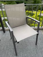 4 Gartenstühle Alu braun/grau stapelbar München - Moosach Vorschau