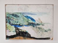 Abstraktes Gemälde Küstenmotiv auf Faserplatte München - Milbertshofen - Am Hart Vorschau