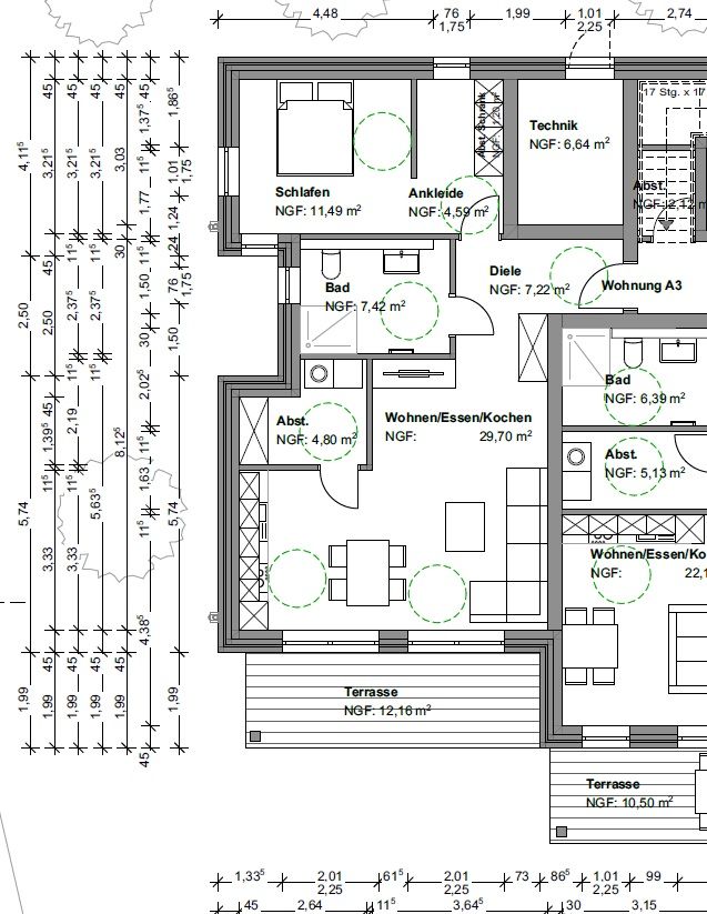 2Z-Wohnung Zetel mit Garten u. Küche ~Erdgeschoss~KfW40~Neubau in Zetel
