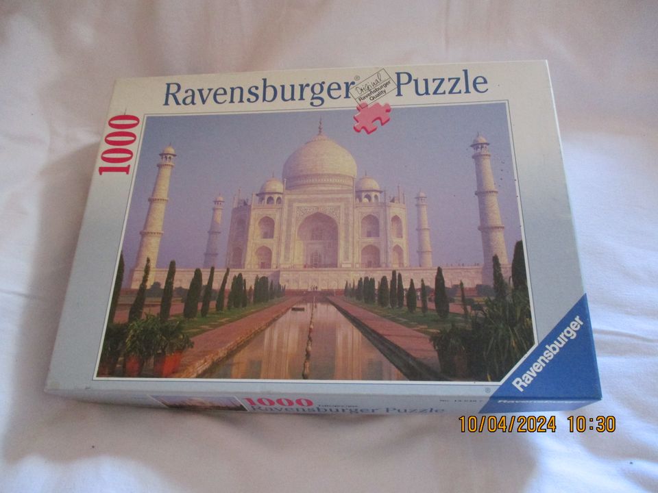 1000 Teile Puzzle von Ravensburger "Taj Mahal" in Daun