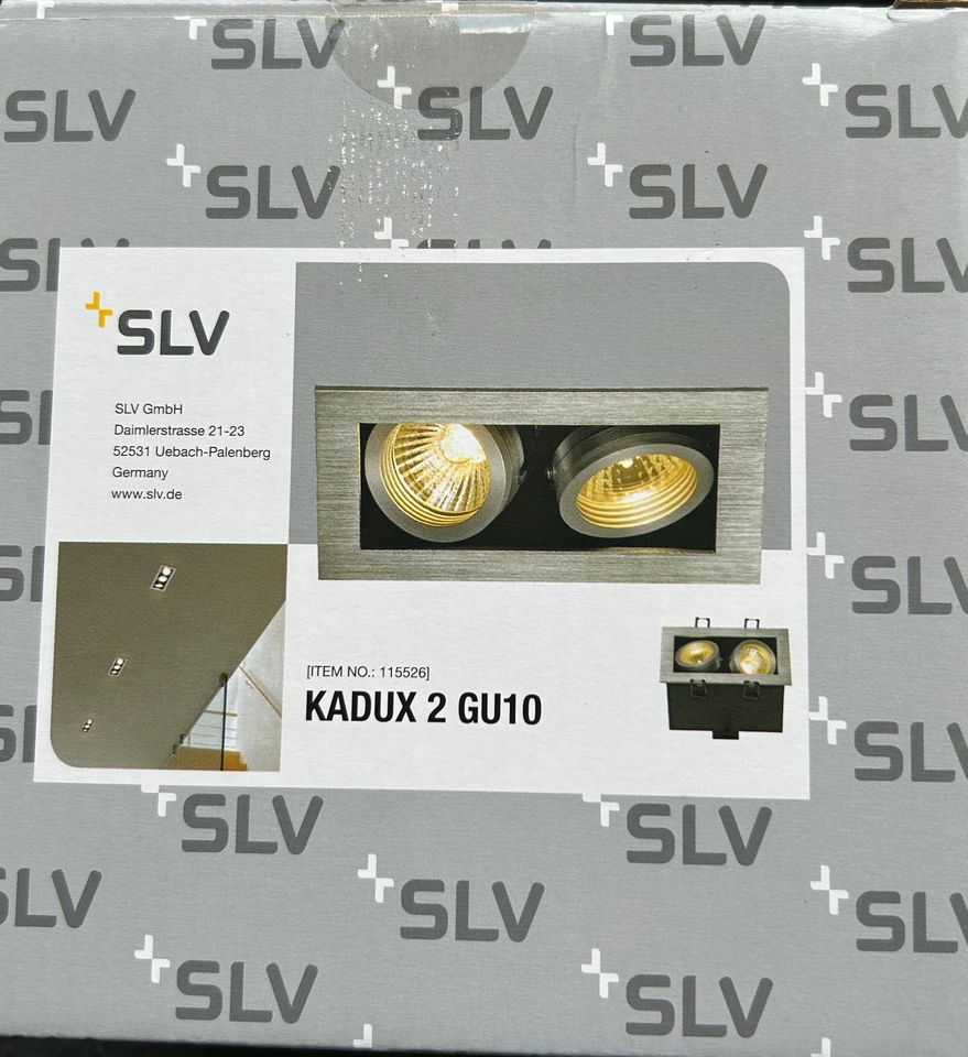 Kadux 2 Deckeneinbaustrahler GU10 Downlight von SLV Aluminium in Isselburg