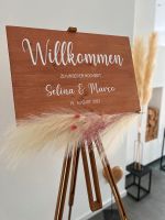 Willkommensschild aus Holz - Hochzeitsschild Baden-Württemberg - Wain Vorschau