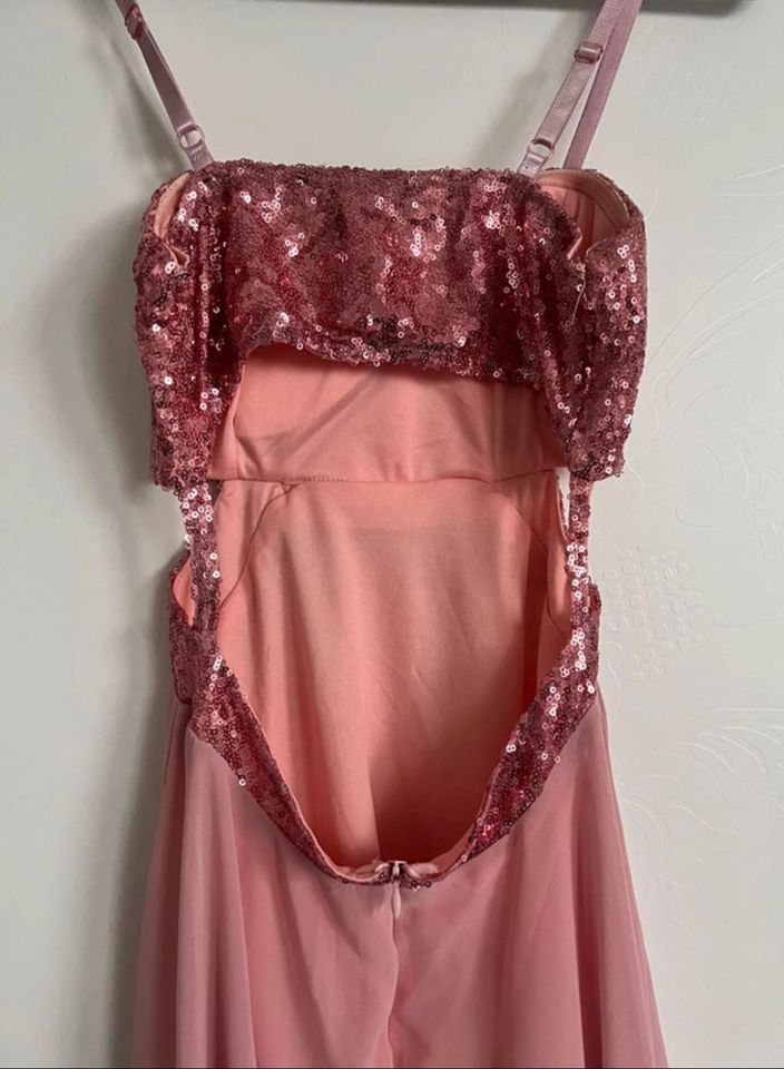 Damen Abendkleid alt rosa mit Pailletten Gr. S in Göppingen