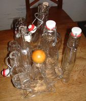 9 Glasflasche Schnappverschluss Korken Flachmann Schnapsflasche Thüringen - Berga/Elster Vorschau