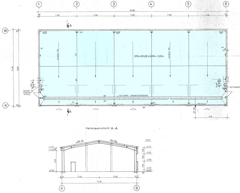 Grundstück mit 1600 m²  Gewerbefläche nahe der BAB 4 in Georgenthal