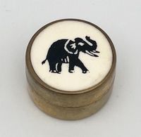 Vintage Pillendose Antik Schmuckbox Elefant Messing Schatulle RAR Schwerin - Altstadt Vorschau