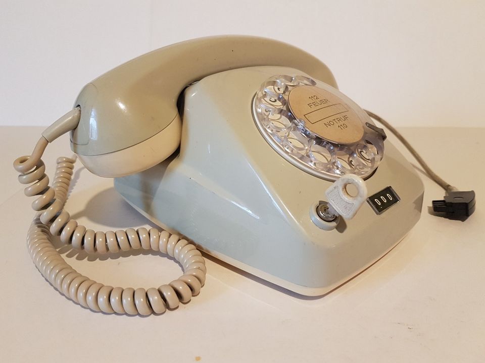 Post Telefon Wählscheibe FeTAp 611 GbAnz-2 grau Bj. 1/71 mit TAE in Taura