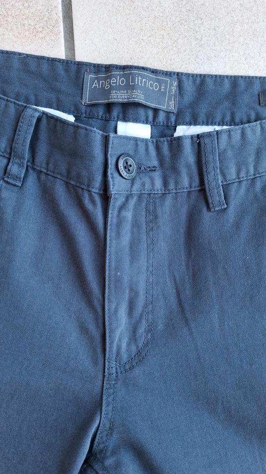 HERRENBAUMWOLLHOSE  CHINO  Dunkelgrau ANGELA LITRICO GR.34/30 in Betzdorf