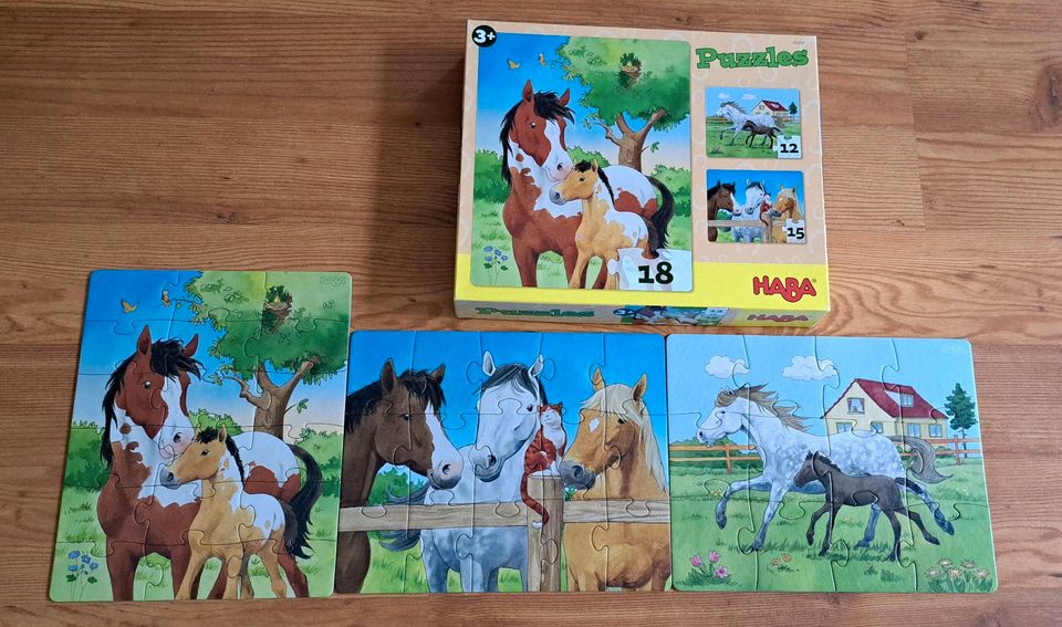 Haba Puzzle 3 in eins Pferde in Detmold